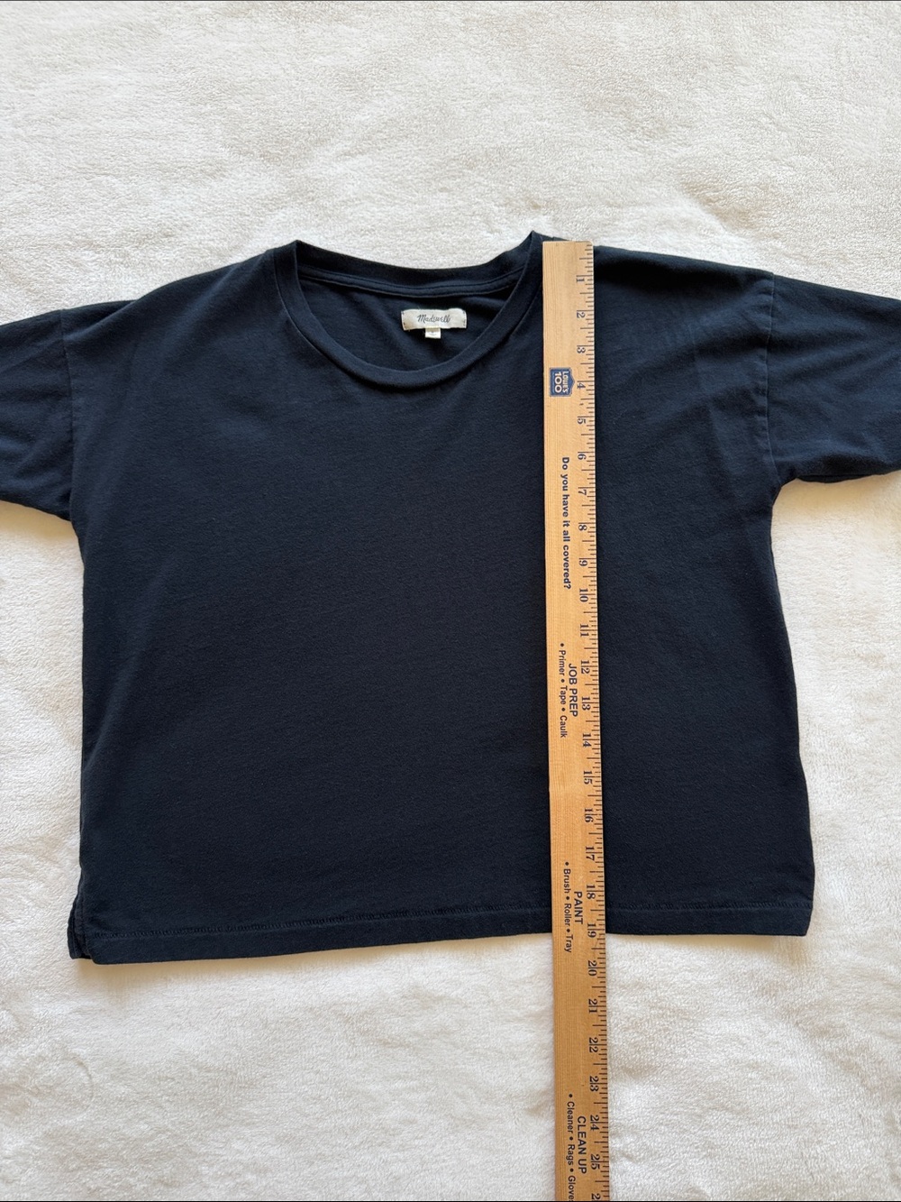 Madewell Black Crop Tee - Picture 5 of 7